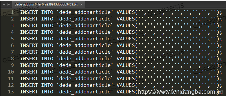 织梦dede在PHP7后台数据备份文件没有值空白-分享吧